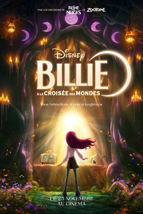 Affiche du film d'animation Disney Billie à la croisée des mondes