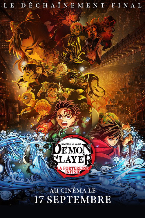 Affiche du film d'animation Demon Slayer : La Forteresse Infinie